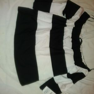 Zara basics blouse.wide neck.